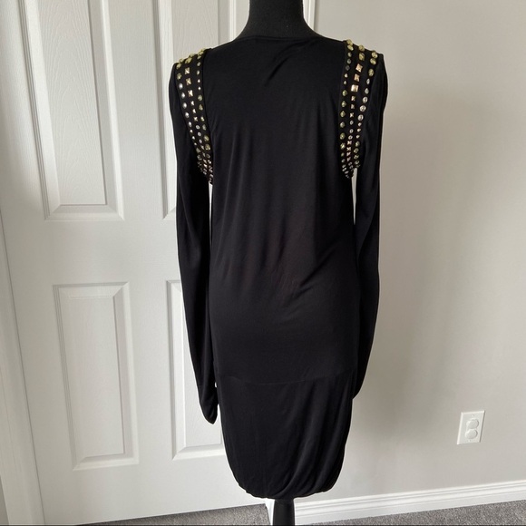 Bcbgmaxazria Beaded  Crowl Neck Dress - Picture 3 of 16